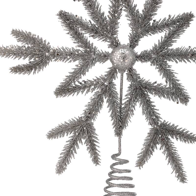 14.5" Glitter Evergreen Tree Topper Bed Bath & Beyond 38296878